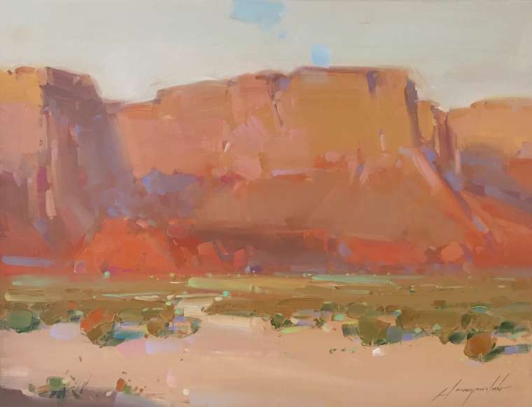 Canyon Desert, Original oil Painting, Handmade artwork, One of a Kind       